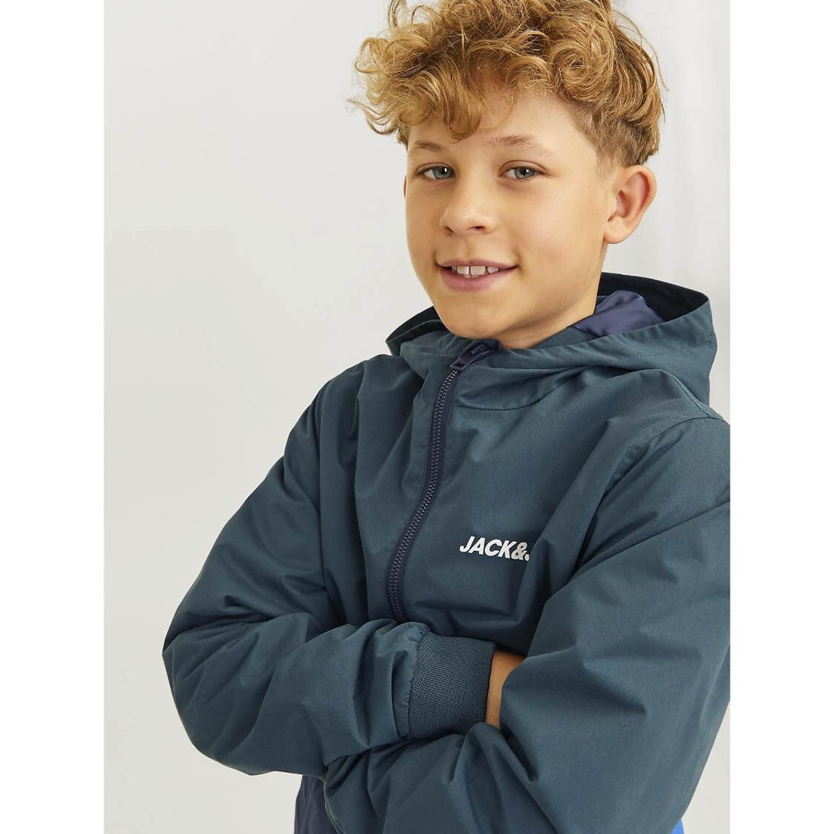 Blouson à capuche multicolore, JACK & JONES JUNIOR
