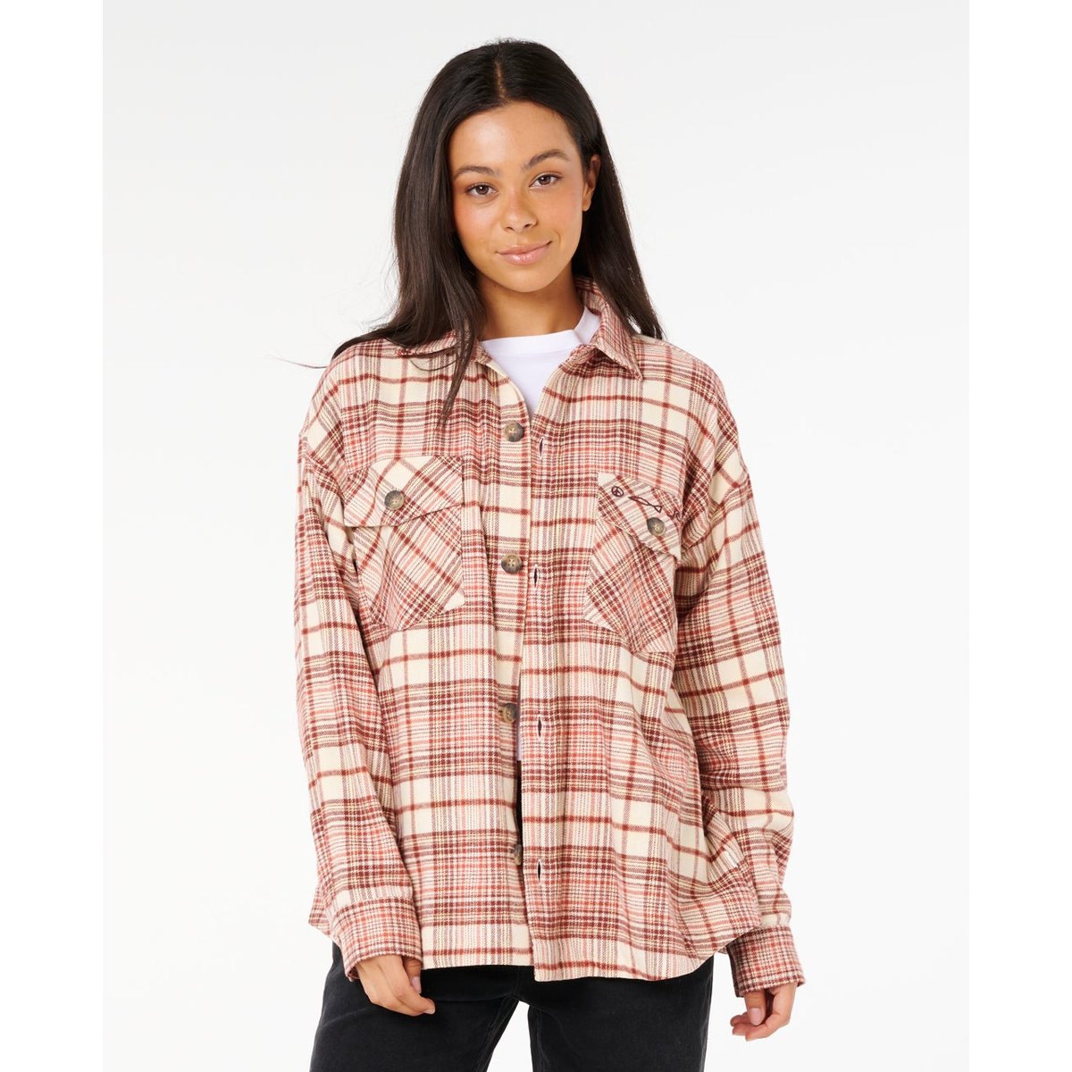 Chemise en flanelle SHORE BREAK rouille, RIP CURL