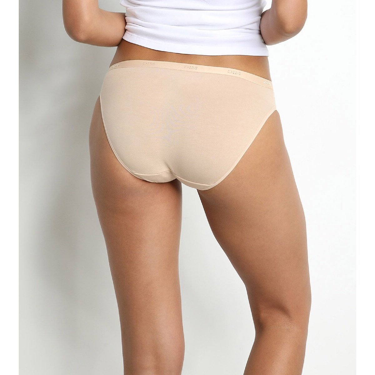 Lot de 3 slips Pockets Ecodim blanc + peau + noir, DIM