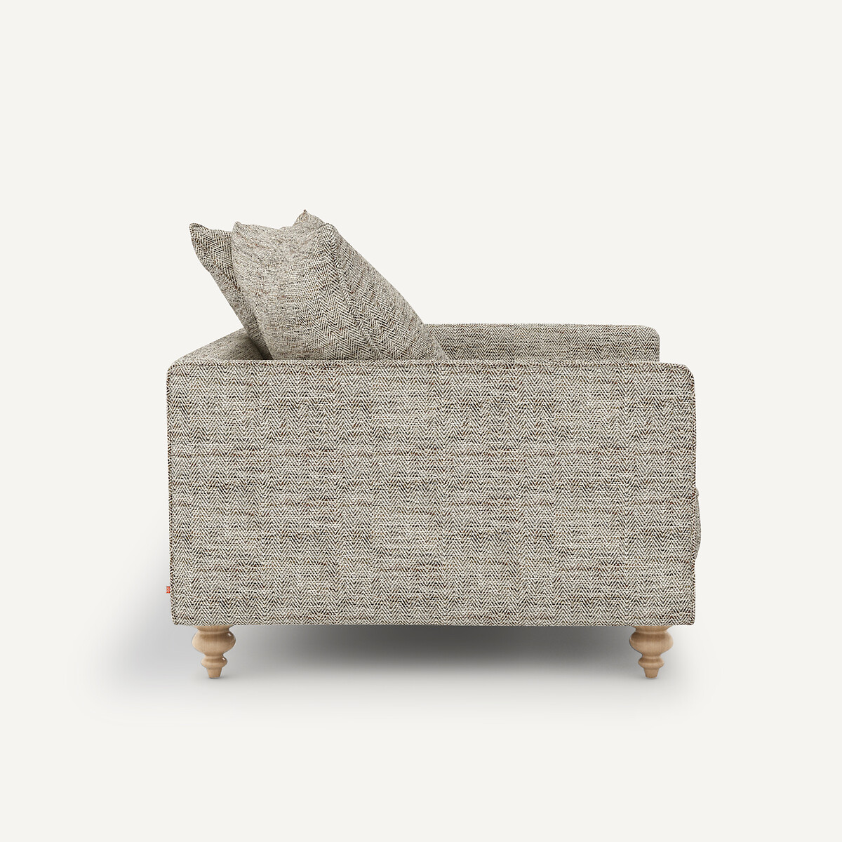 Fauteuil chevron moucheté, Lazare lin, AM.PM