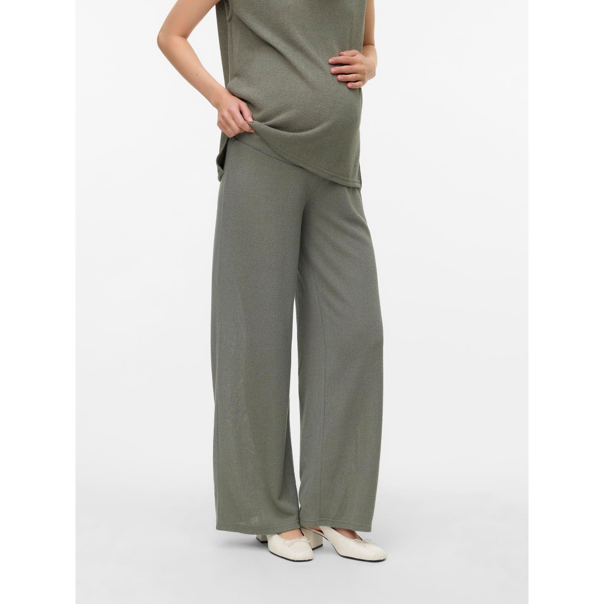 Pantalon agave green, MAMA LICIOUS