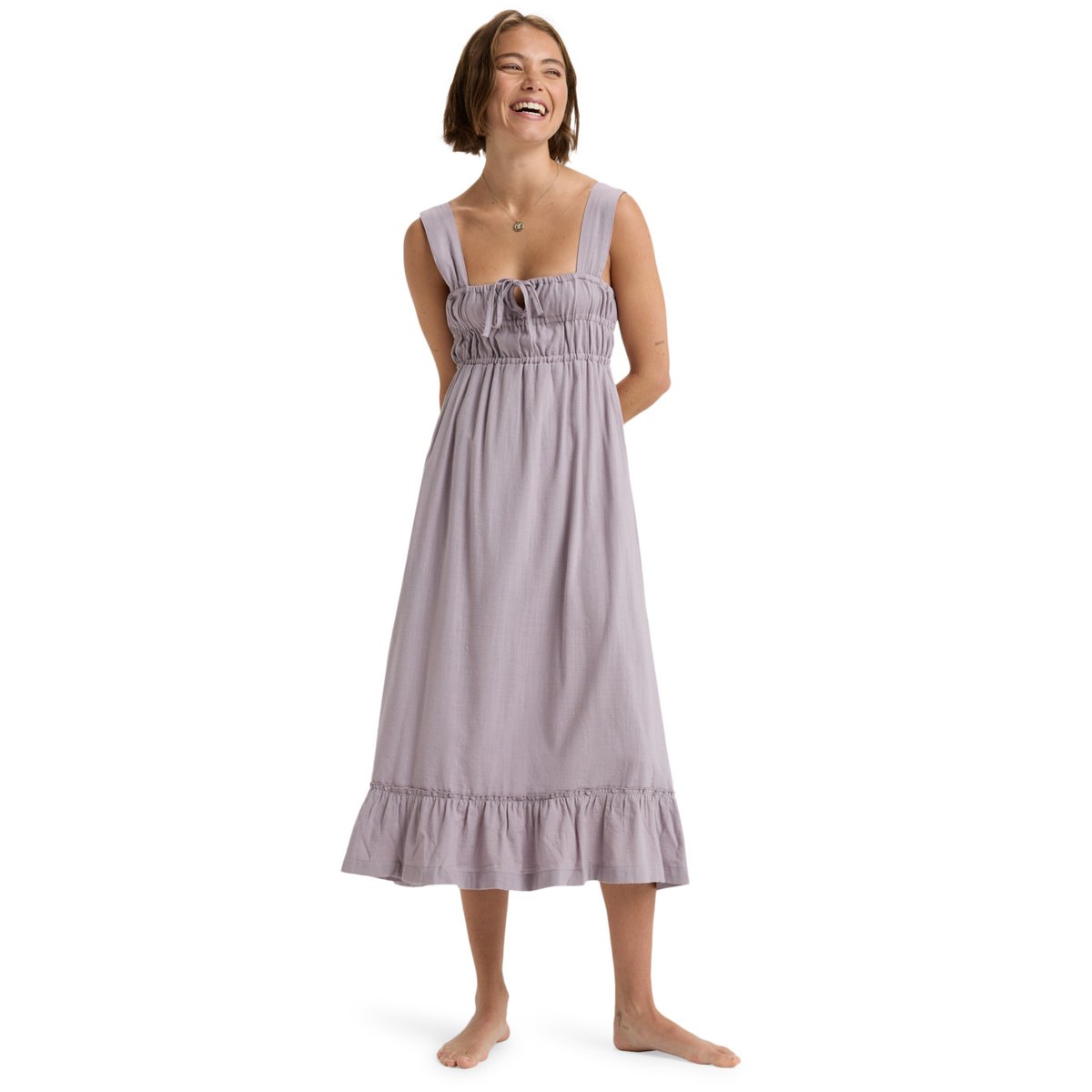 Robe midi fluide avec corsage élastique PARADISE WINDS. violet nirvana, ROXY