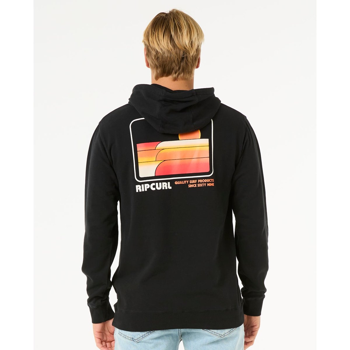 Sweat à Capuche SURF REVIVAL noir, RIP CURL