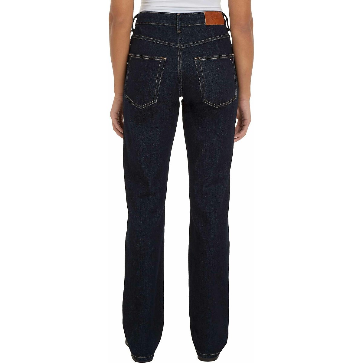Straight Stretch Denim Jeans navy, TOMMY HILFIGER