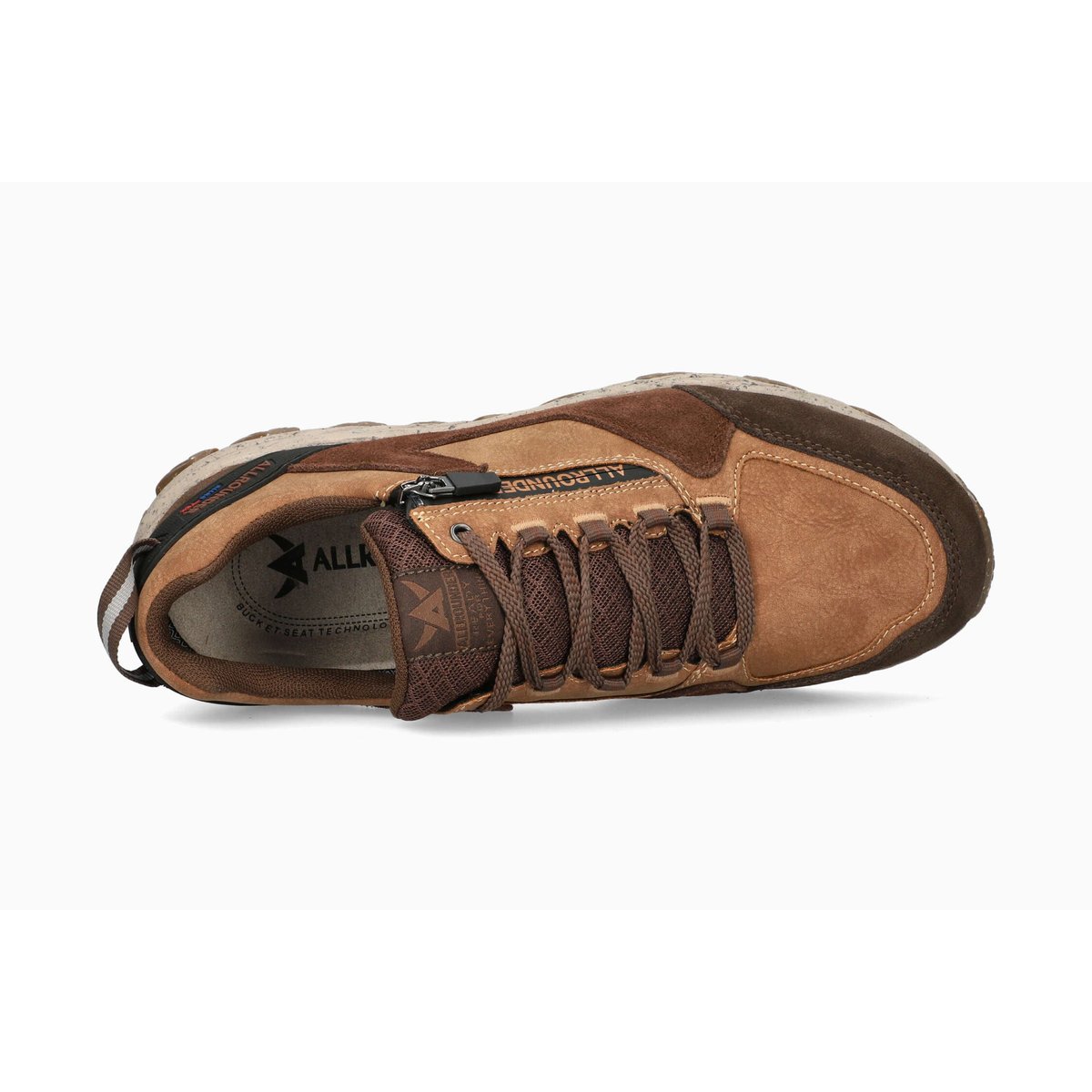Baskets en cuir synthetique COMET-TEX marron foncé p2008388, MEPHISTO