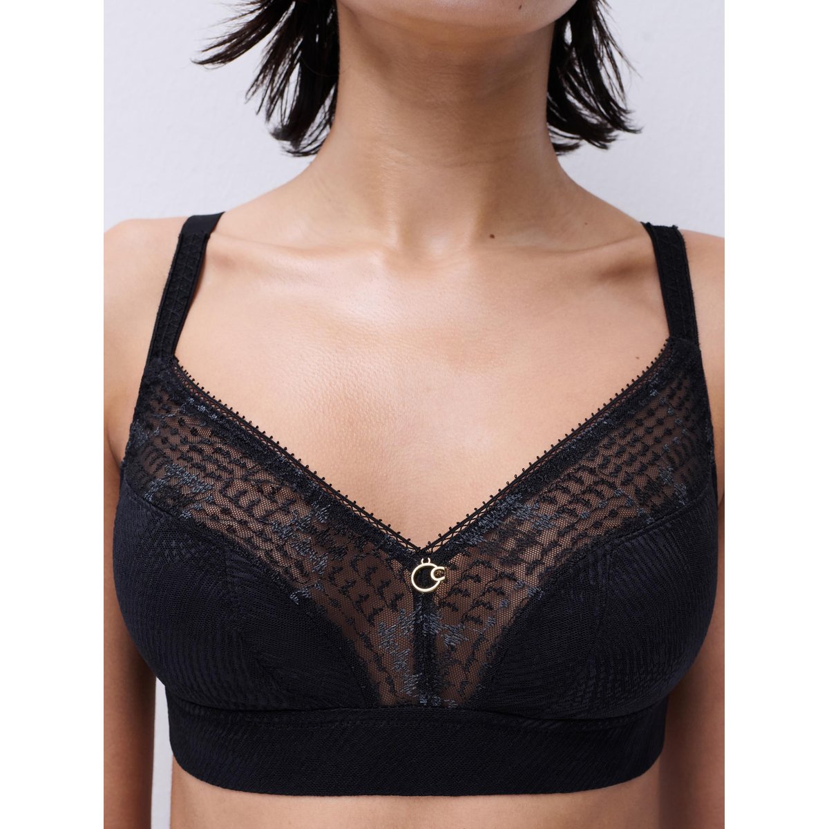 Soutien-gorge sans armatures Intrigue noir, CHANTELLE