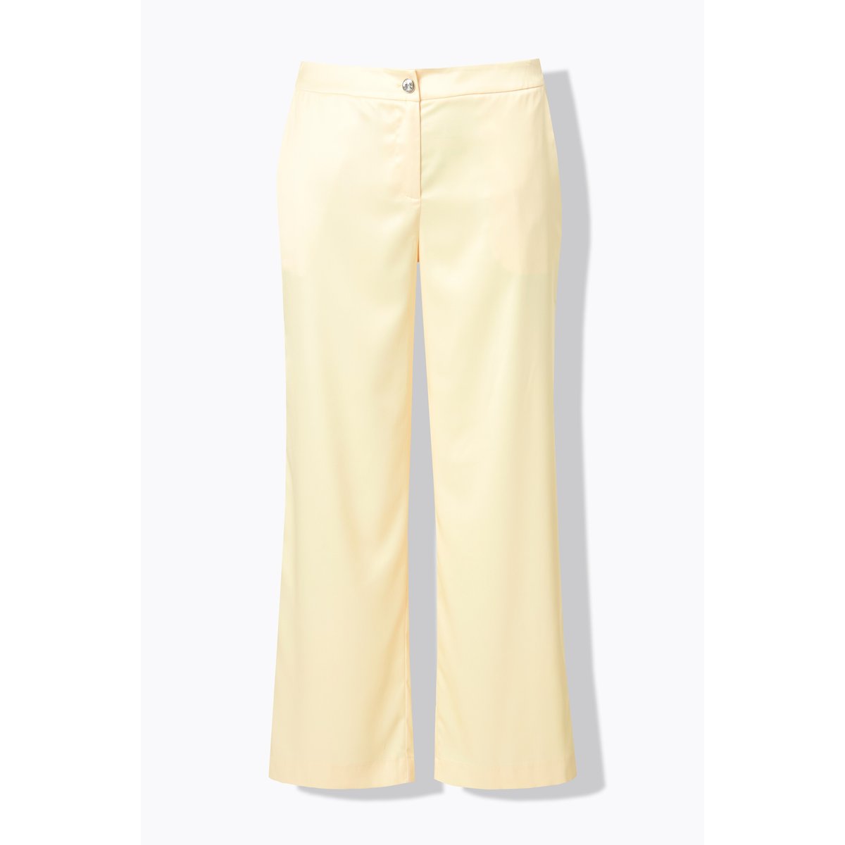 Pantalon Mary à taille élastique jaune pâle, ULLA POPKEN