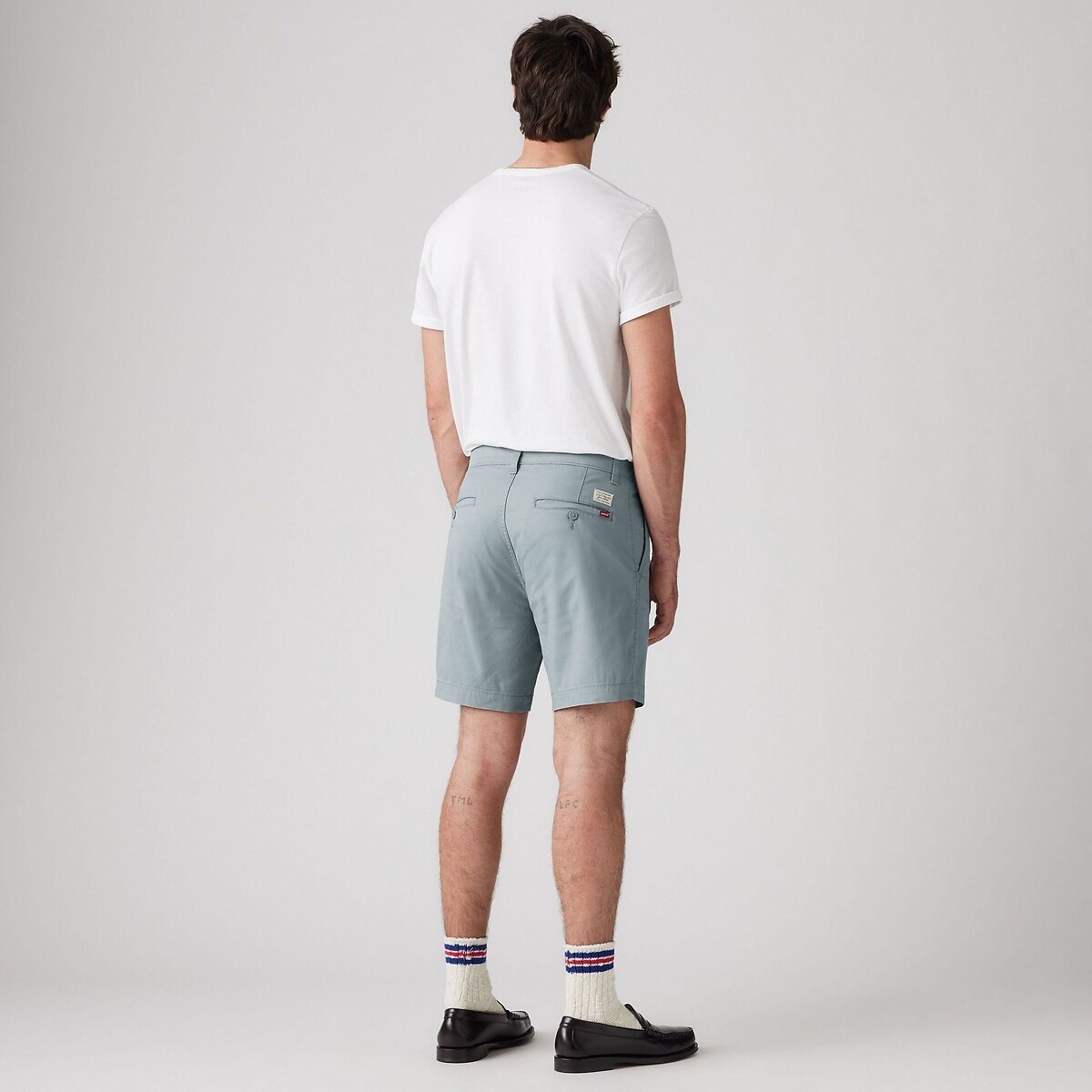 Short XX Chino STD II coton et lin bleu, LEVI'S