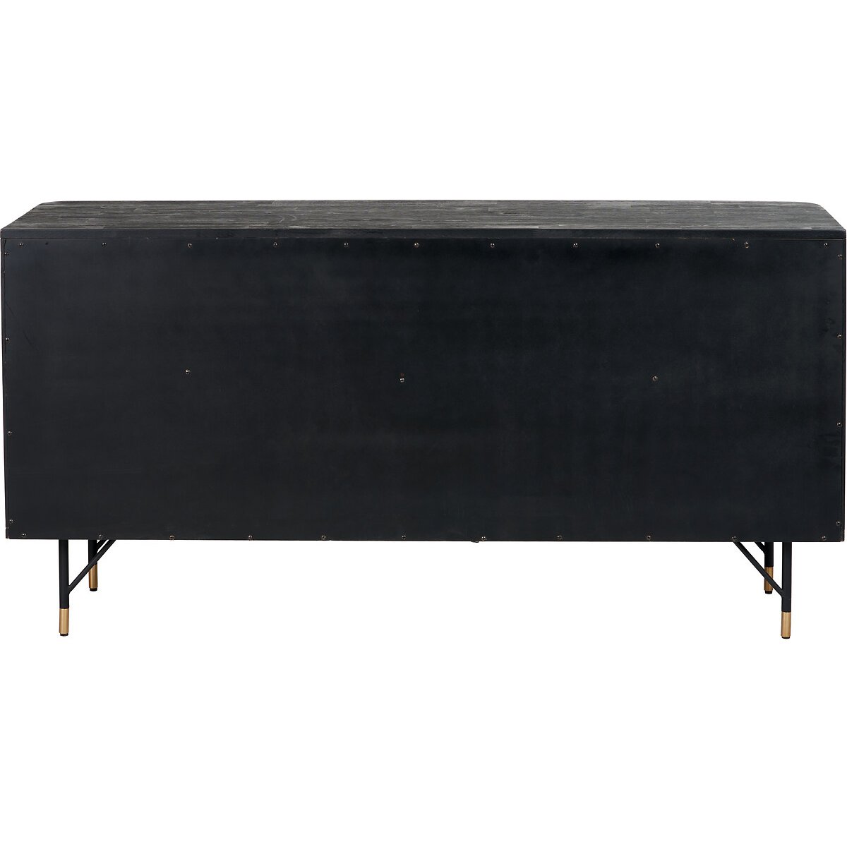 Fenix Acacia Rattan 4 Door Sideboard black/natural, ÉDITÉ