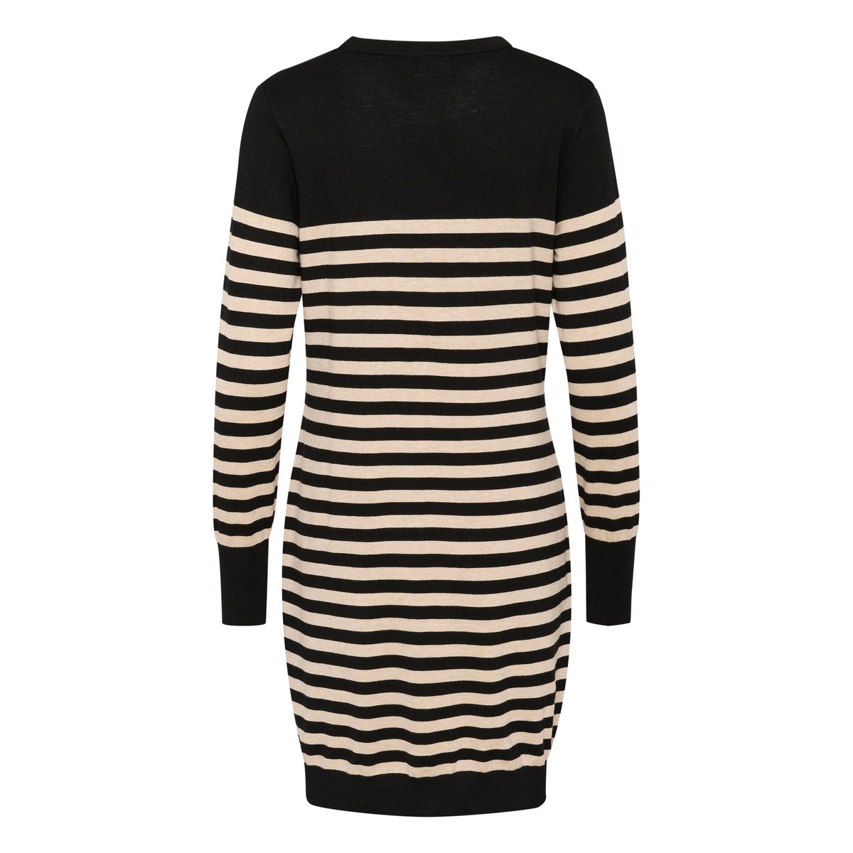 Dress noir black feather gray melange, KAFFE