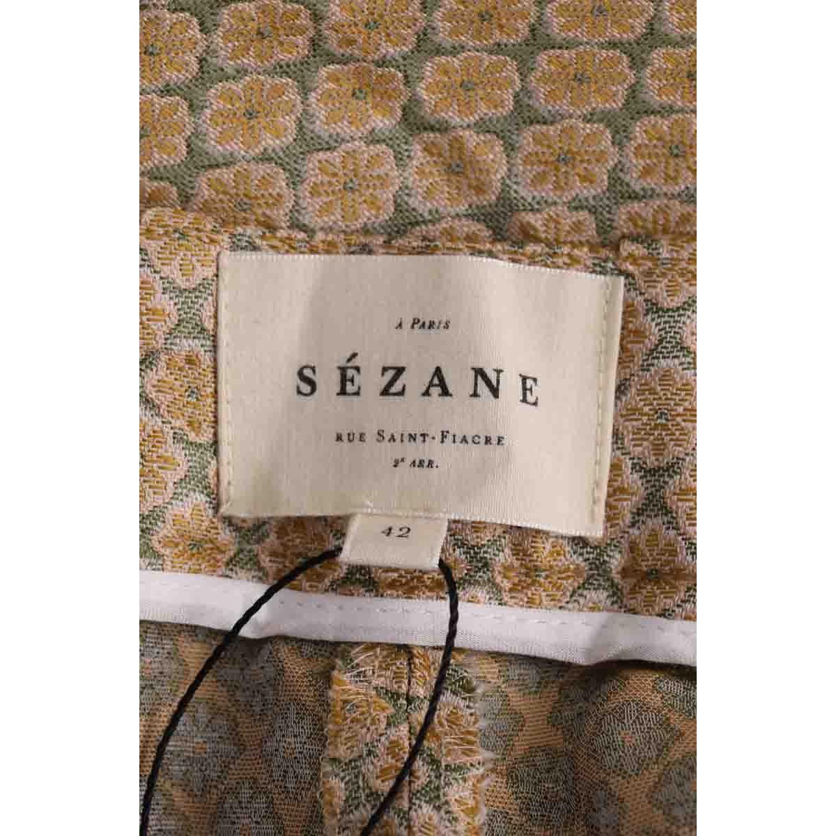 Pantalon droit - Très Bon État jaune, SEZANE