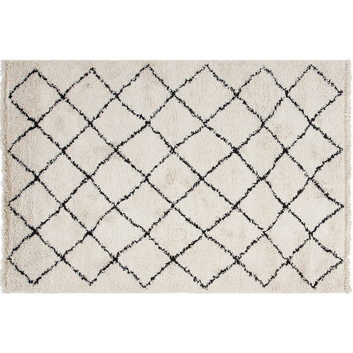 Tapis berbere écru 160 x 230 cm ZELIA naturel, MILIBOO