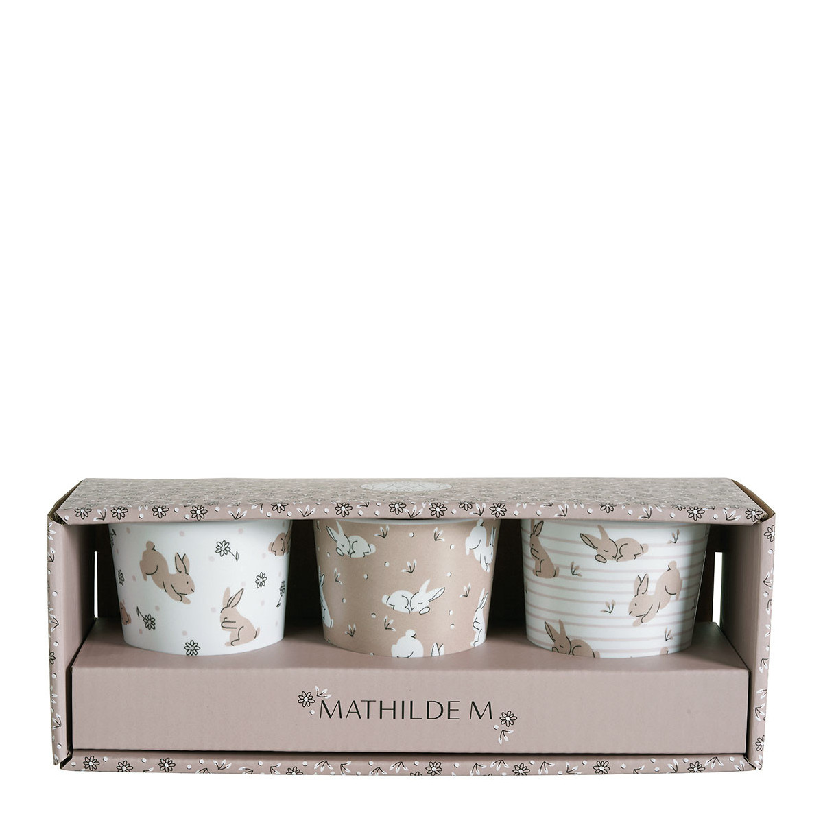 Set de 3 verres multicolore, MATHILDE M
