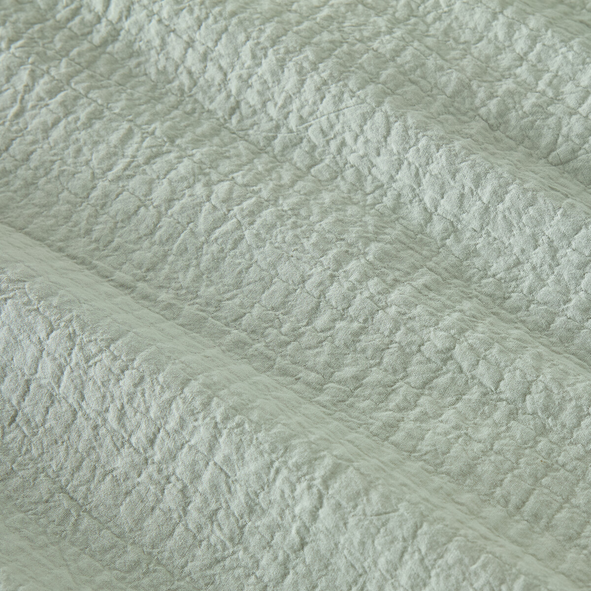 Funda de almohada de algodón con efecto gofrado, CITALI salvia, LA REDOUTE INTERIEURS