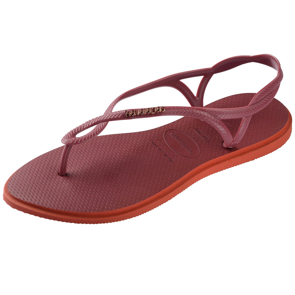 Sandales entre-doigts Luna Point bordeaux, HAVAIANAS