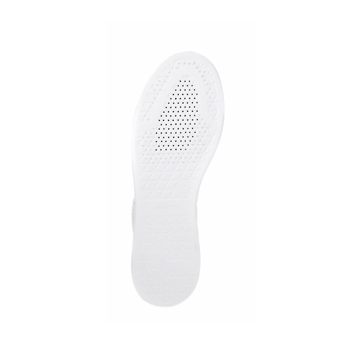 Ademende sneakers in leer Jaysen wit, GEOX