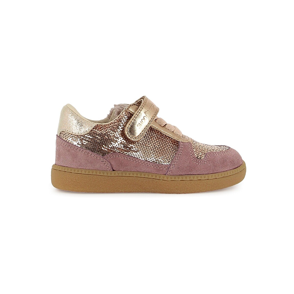 Baskets à lacets élastiqués et scratch, KIX LO CONNECT rose, SHOO POM