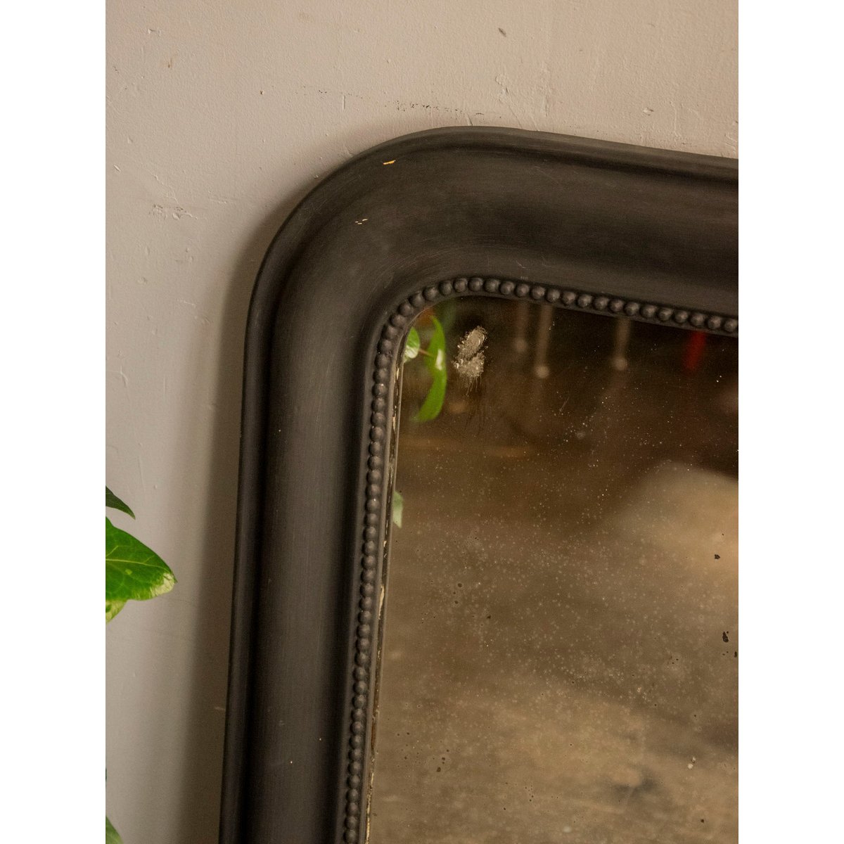 Grand miroir au cadre noir Georges N°1178 - Bon état noir, DEBONGOUT