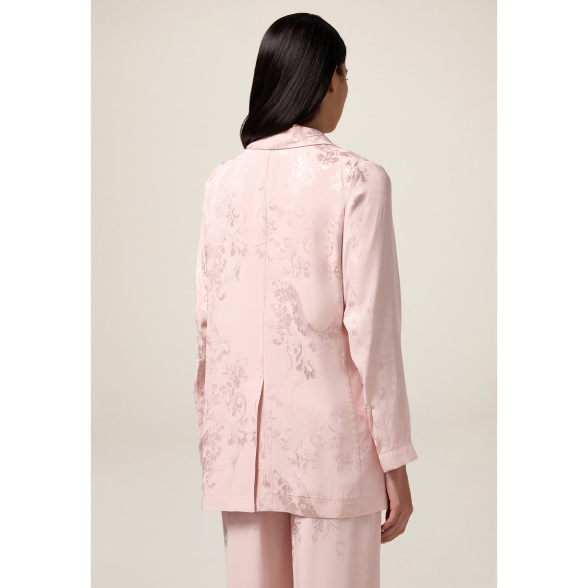 Blazer jacquard avec broche. rose, OLTRE