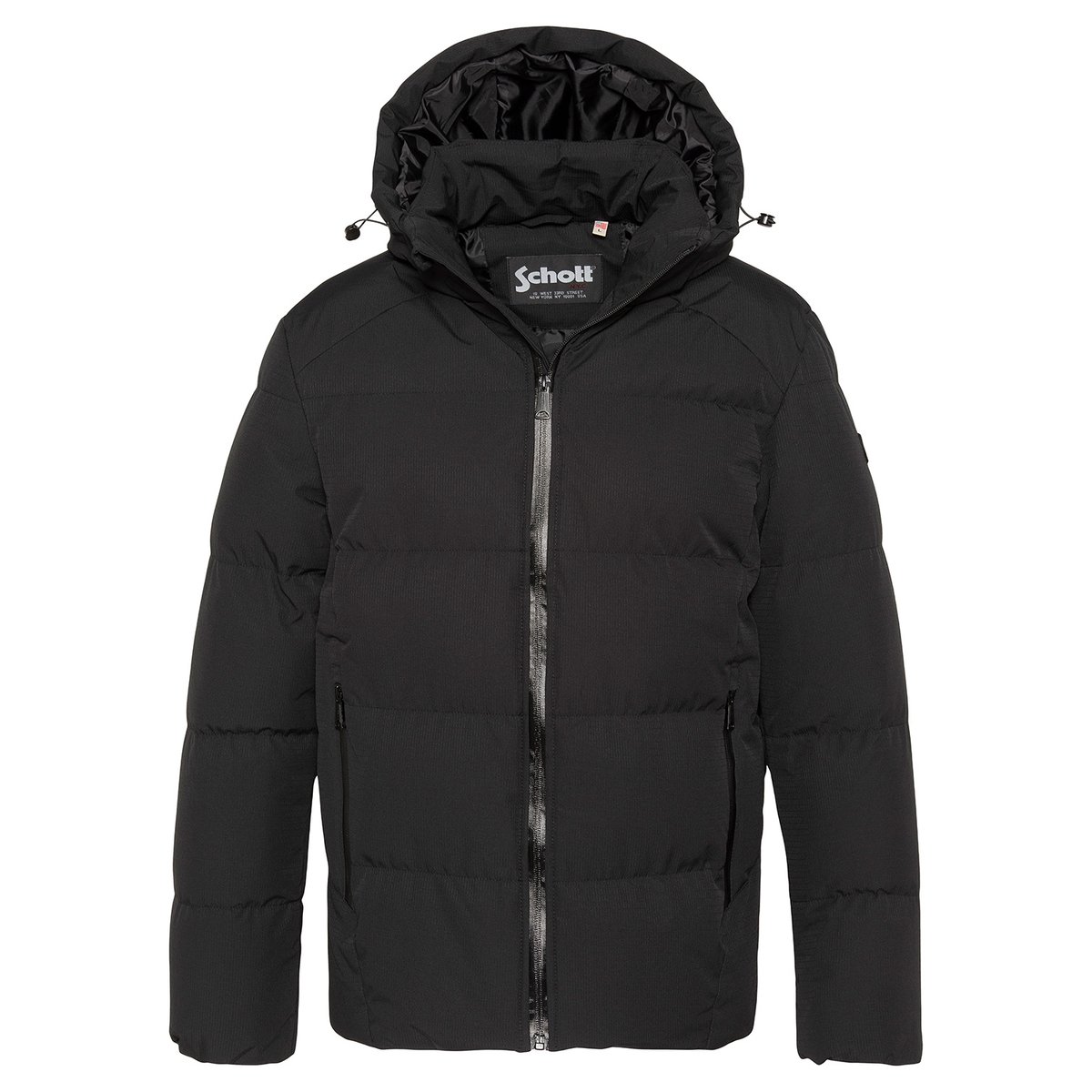 Blouson à capuche noir, SCHOTT