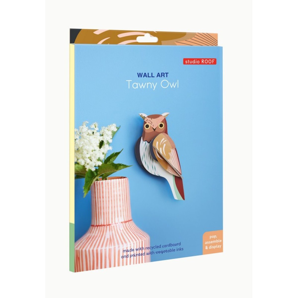 Oiseau décoratif 3d chouette  Tawny Owl marron, STUDIO ROOF