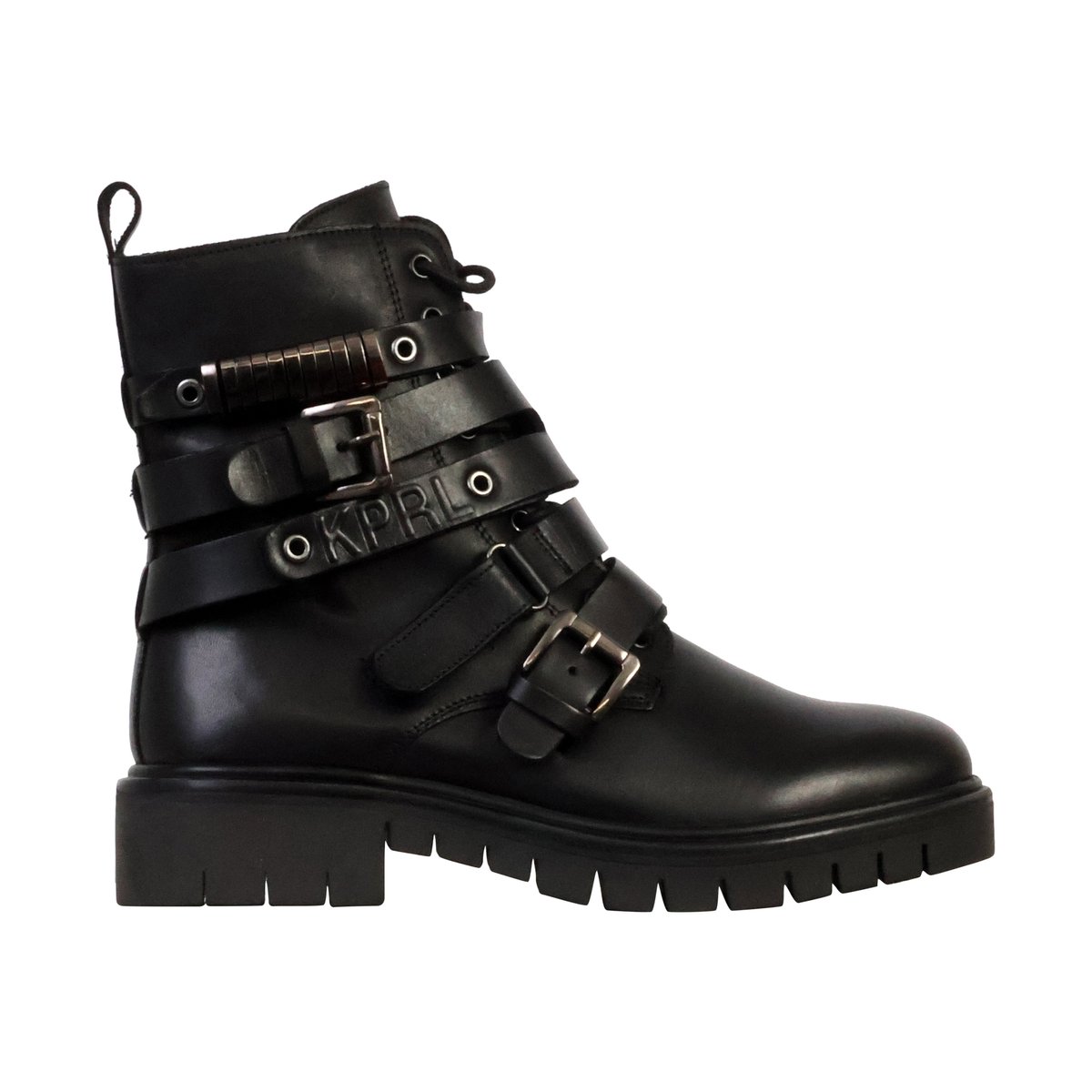 Bottines Cuir Zeloe noir, KAPORAL