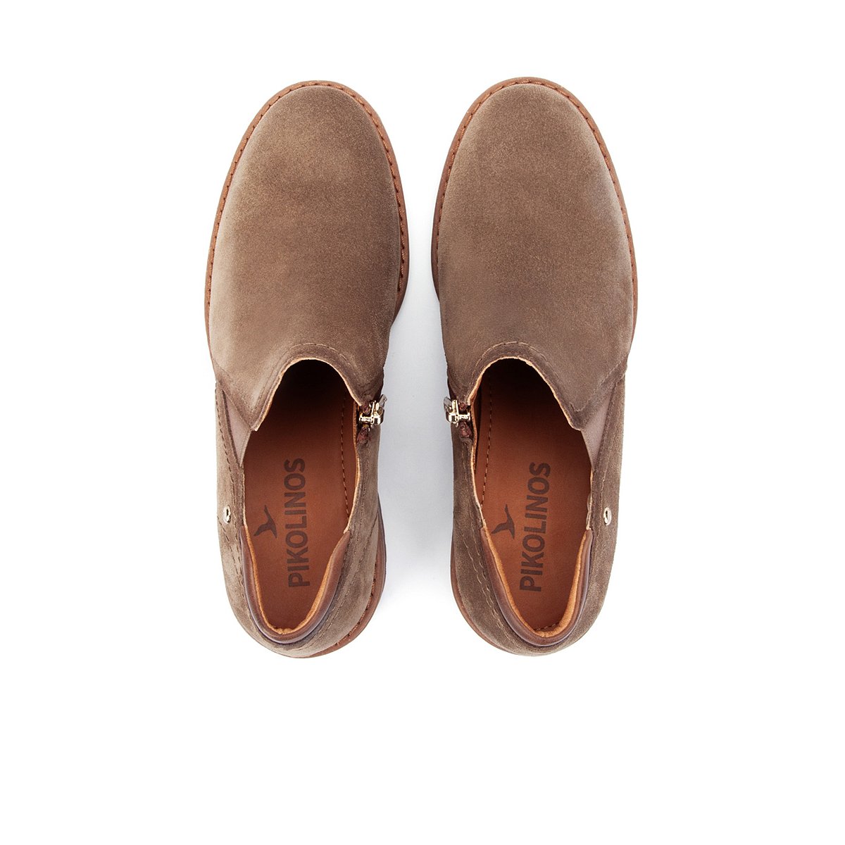 Chaussures montantes cuir Medina taupe, PIKOLINOS