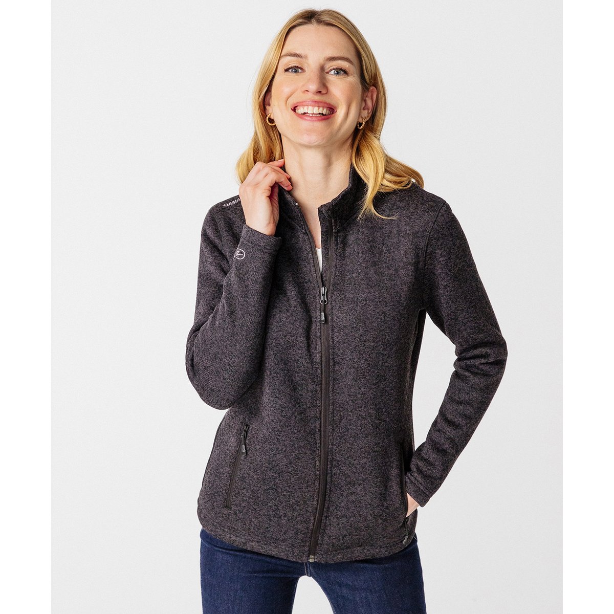 Polaire col montant Thermolactyl noir chiné, DAMART SPORT