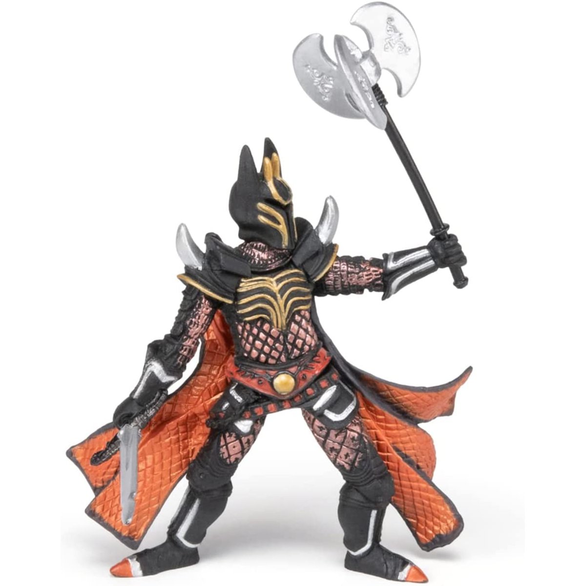 Figurine Chevalier triple hache noir, PAPO