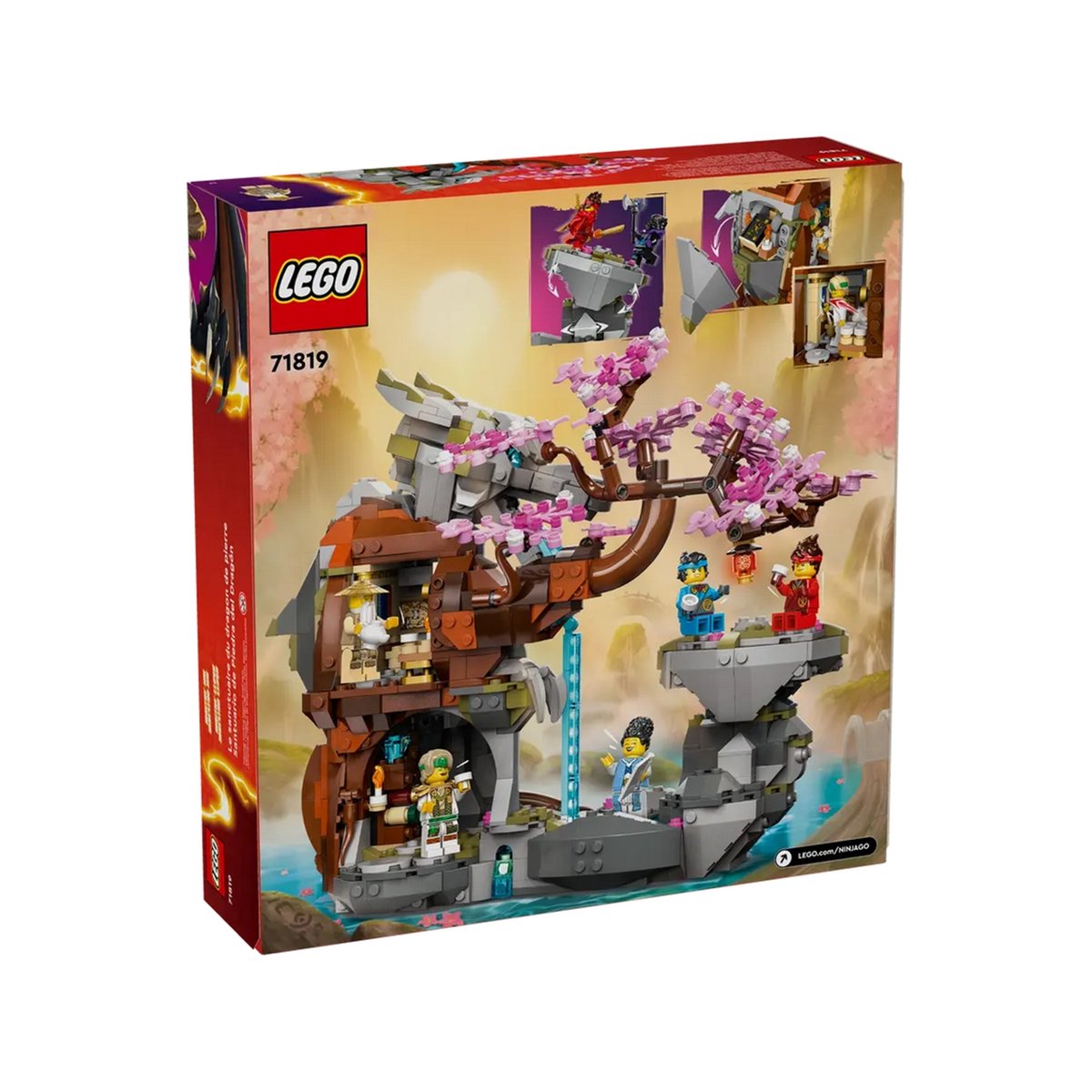 LEGO NINJAGO - Sanctuaire de la Roche du Dragon - Set de Construction 71819 multicolore, LEGO