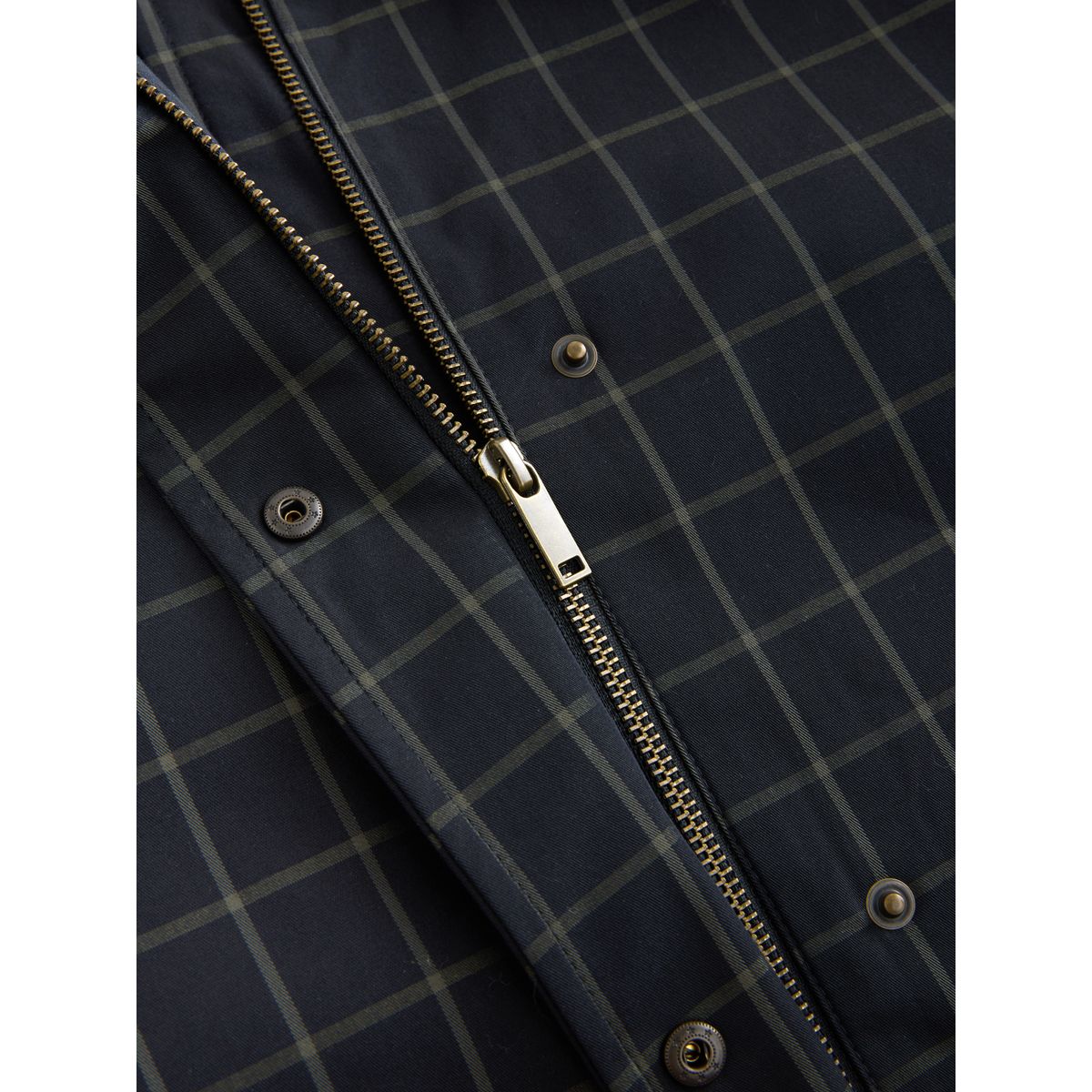 Manteau classique avec col en velours côtelé bleu marine à carreaux, NEXT