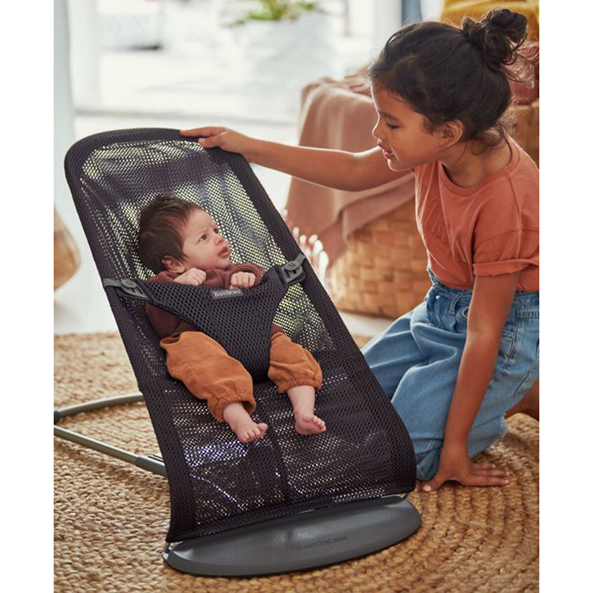 Transat bliss mesh anthracite, BABYBJORN