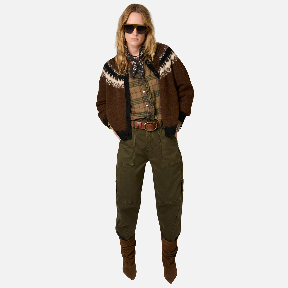 Pantalon PASSIONA MISSOURI kaki, MKT STUDIO