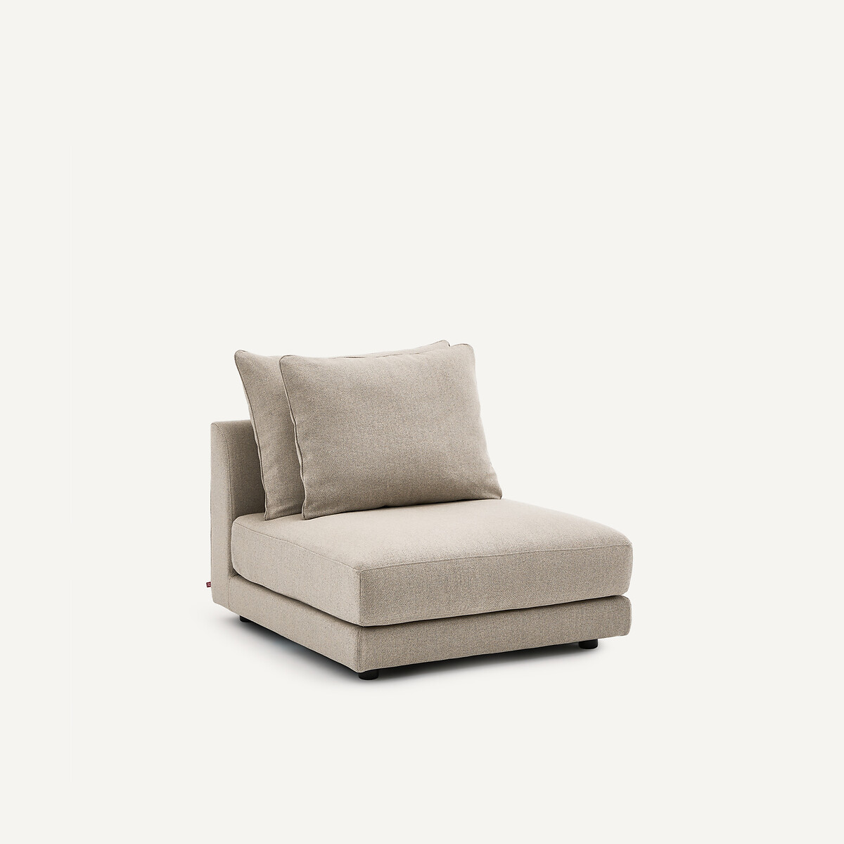 Modularer Sessel aus Tweed, TIBERIO natur/hellgrau, AM.PM