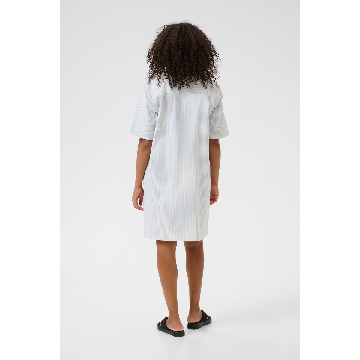 Dress bleu nantucket breeze/blanc stripe, KAFFE