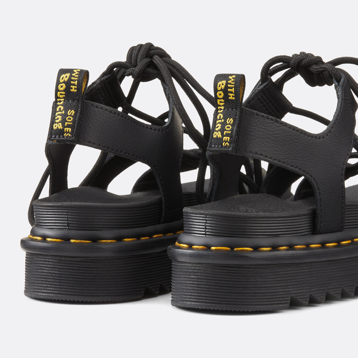 Sandales spartiates Nartilla en cuir Athena noir, DR. MARTENS
