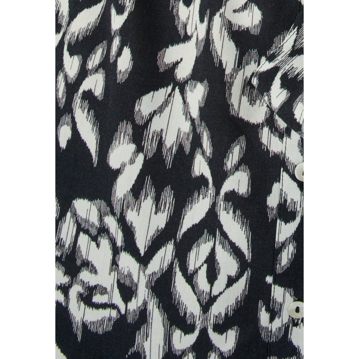 Robe-chemise fibre pure viscose Lenzing(TM) noir graphique, DAMART