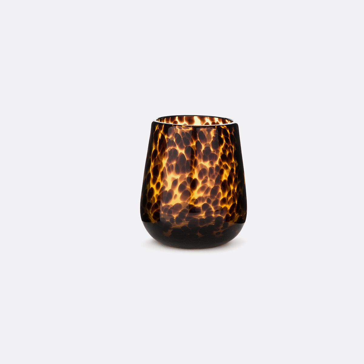 Lot de 2 photophores en verre ambré, Fauvita marron, LA REDOUTE INTERIEURS