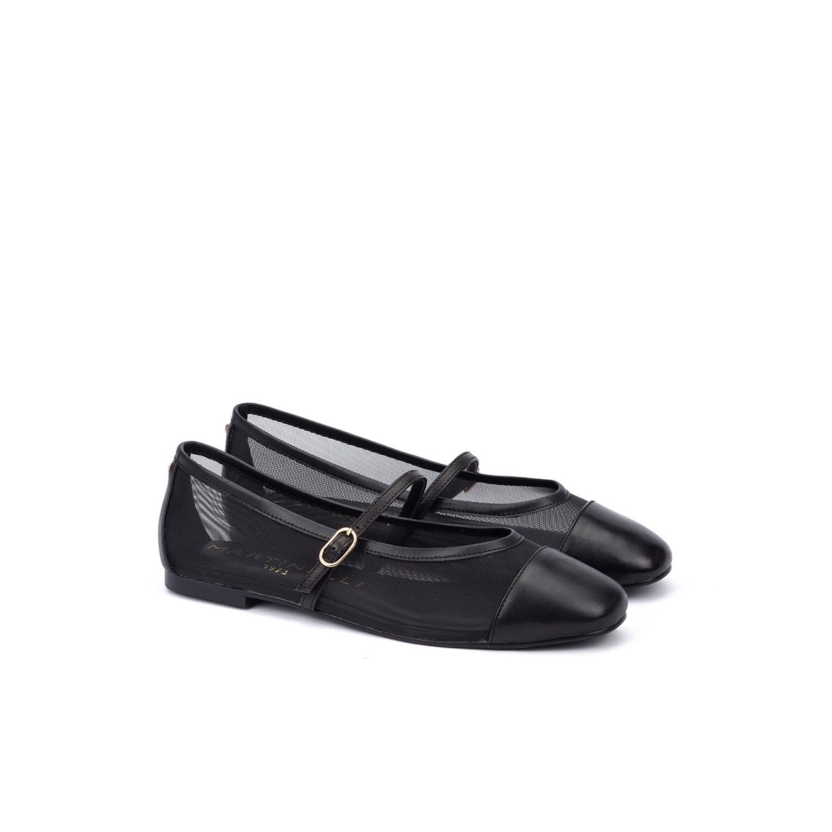 Ballerines cuir Lariana black, MARTINELLI