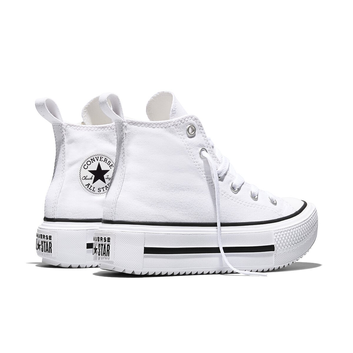 Baskets CHUCK TAYLOR ALL STAR LIFT DOUBLE STACK HI FOUNDATION blanc, CONVERSE
