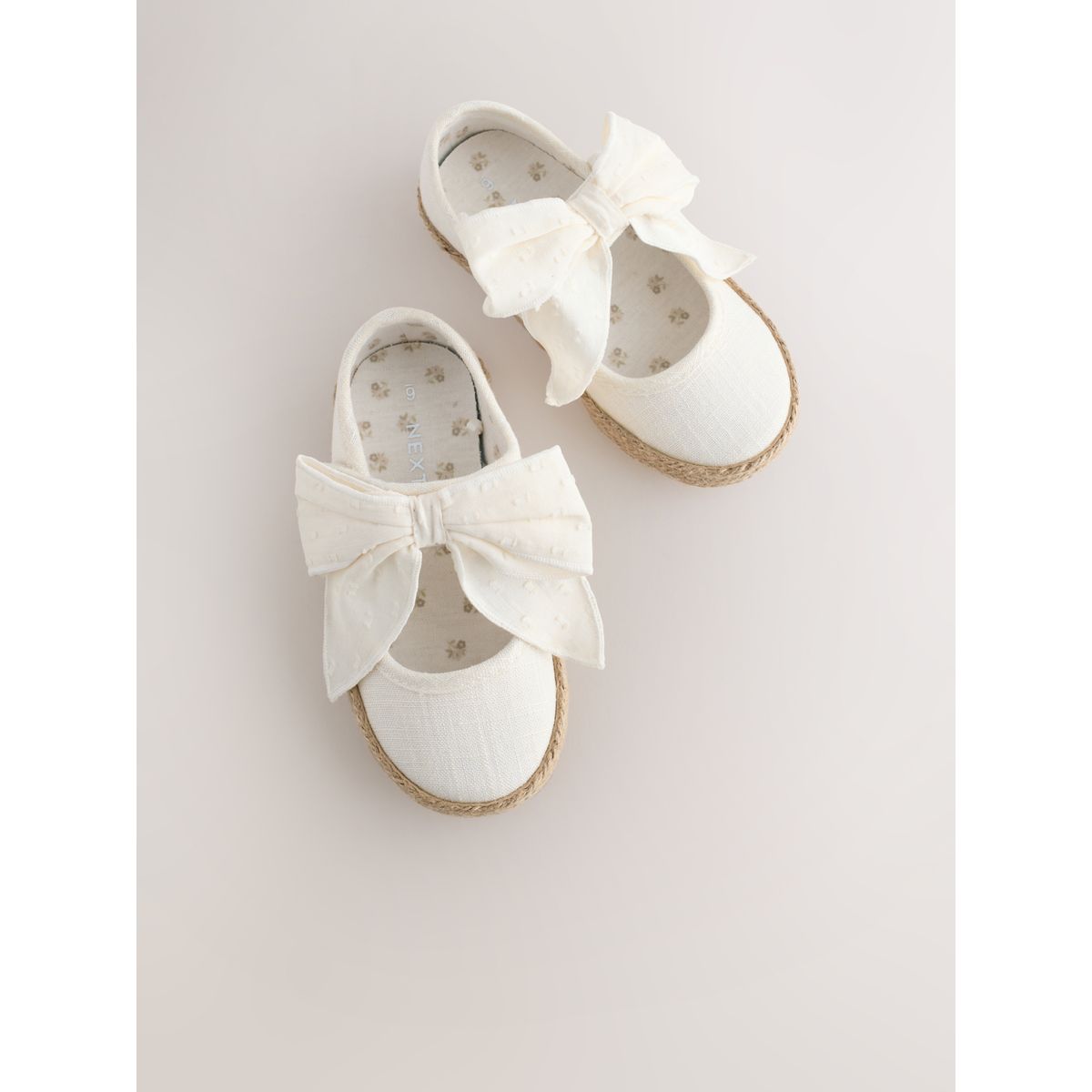 Espadrilles à nœud blanc, NEXT