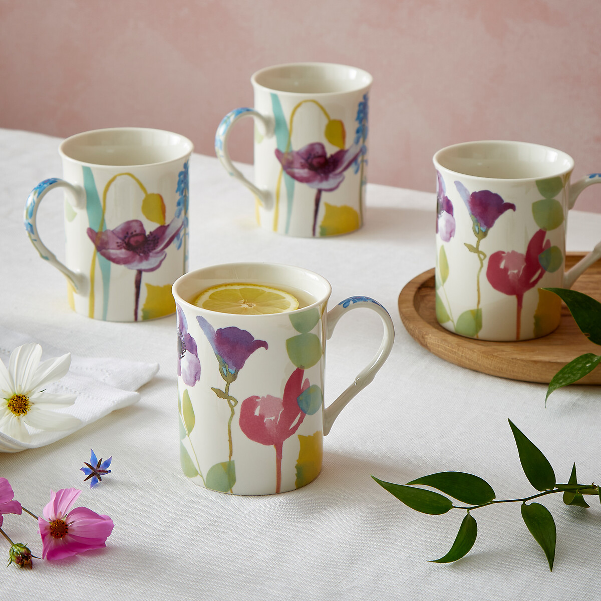 Set of 4 Water Garden Mugs multi-coloured, PORTMEIRION