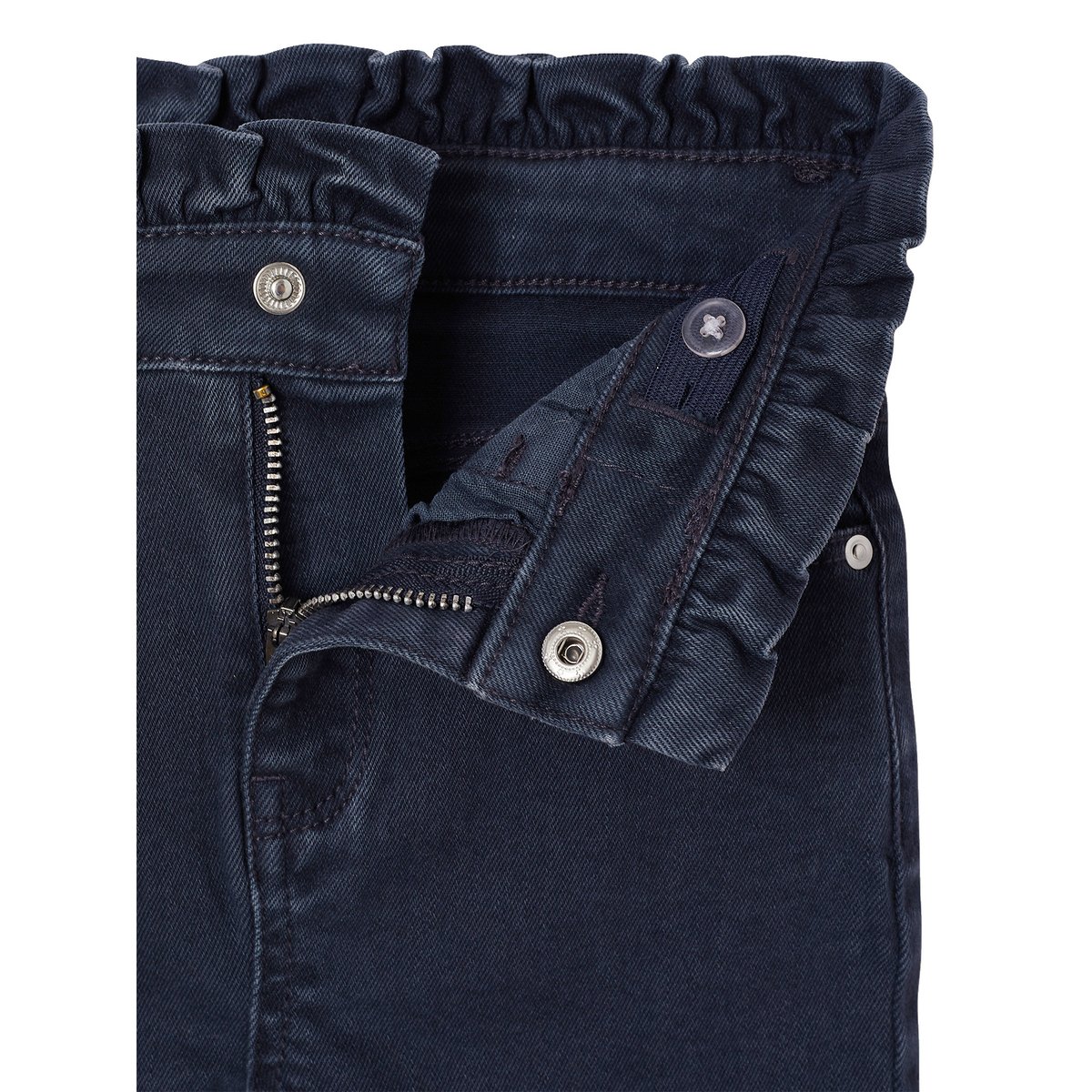 Pantalon slim morphologie fin encre, VERTBAUDET