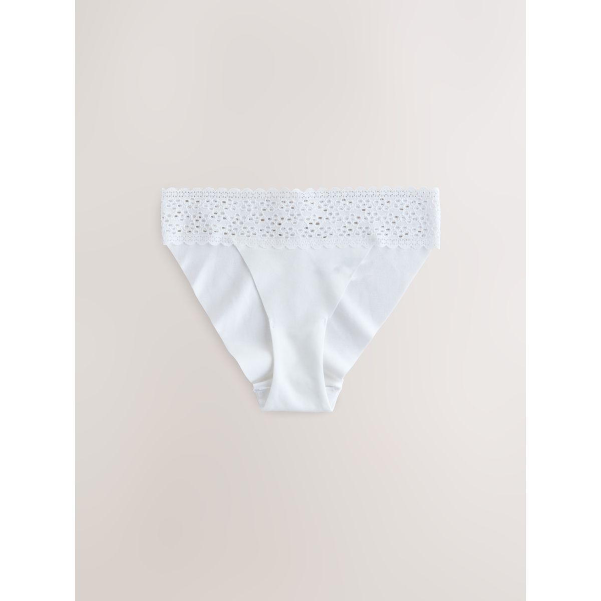 Culotte invisible coton et dentelle, lot de 3 noir/blanc/nuit/praline, NEXT