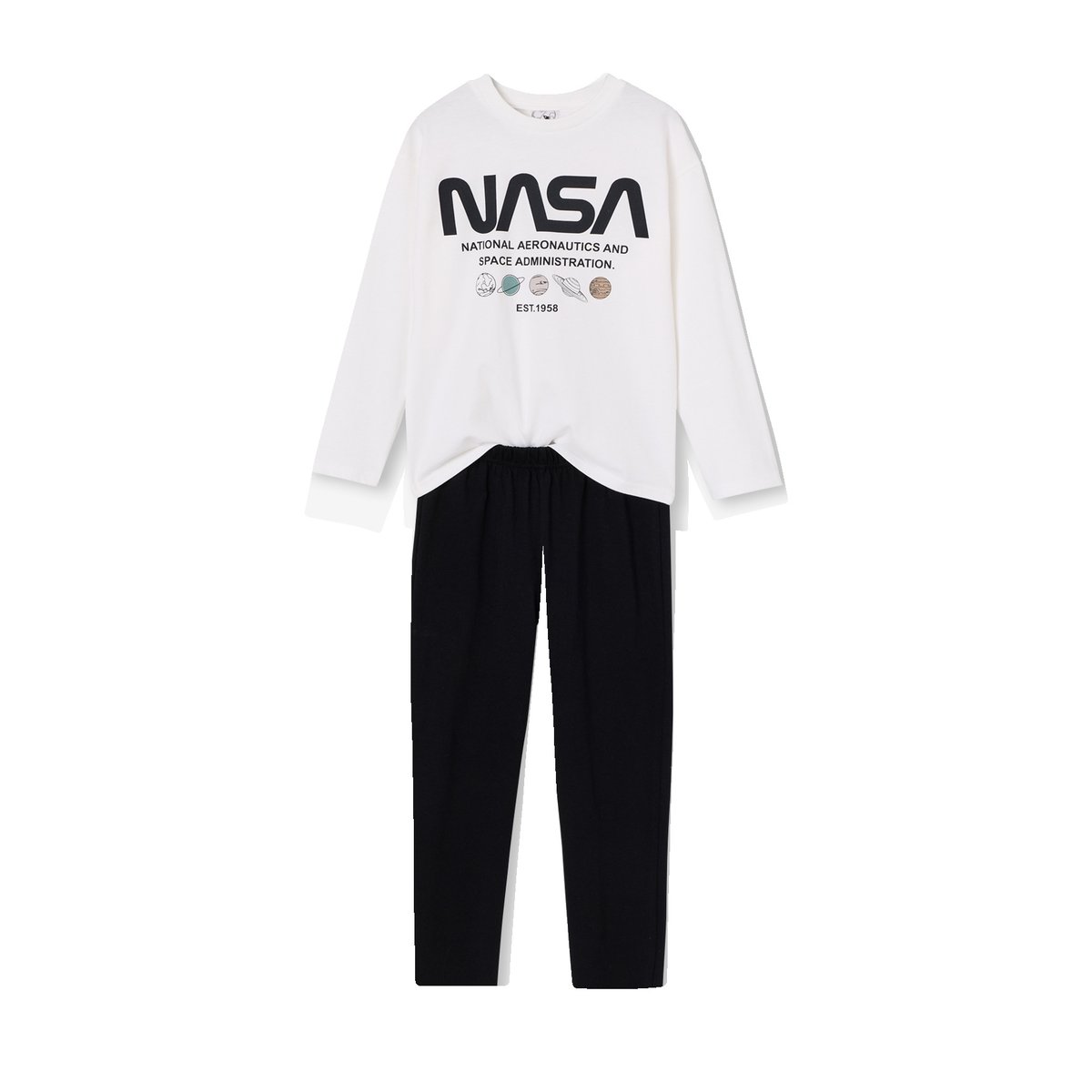 Pyjama NASA blanc, VERTBAUDET