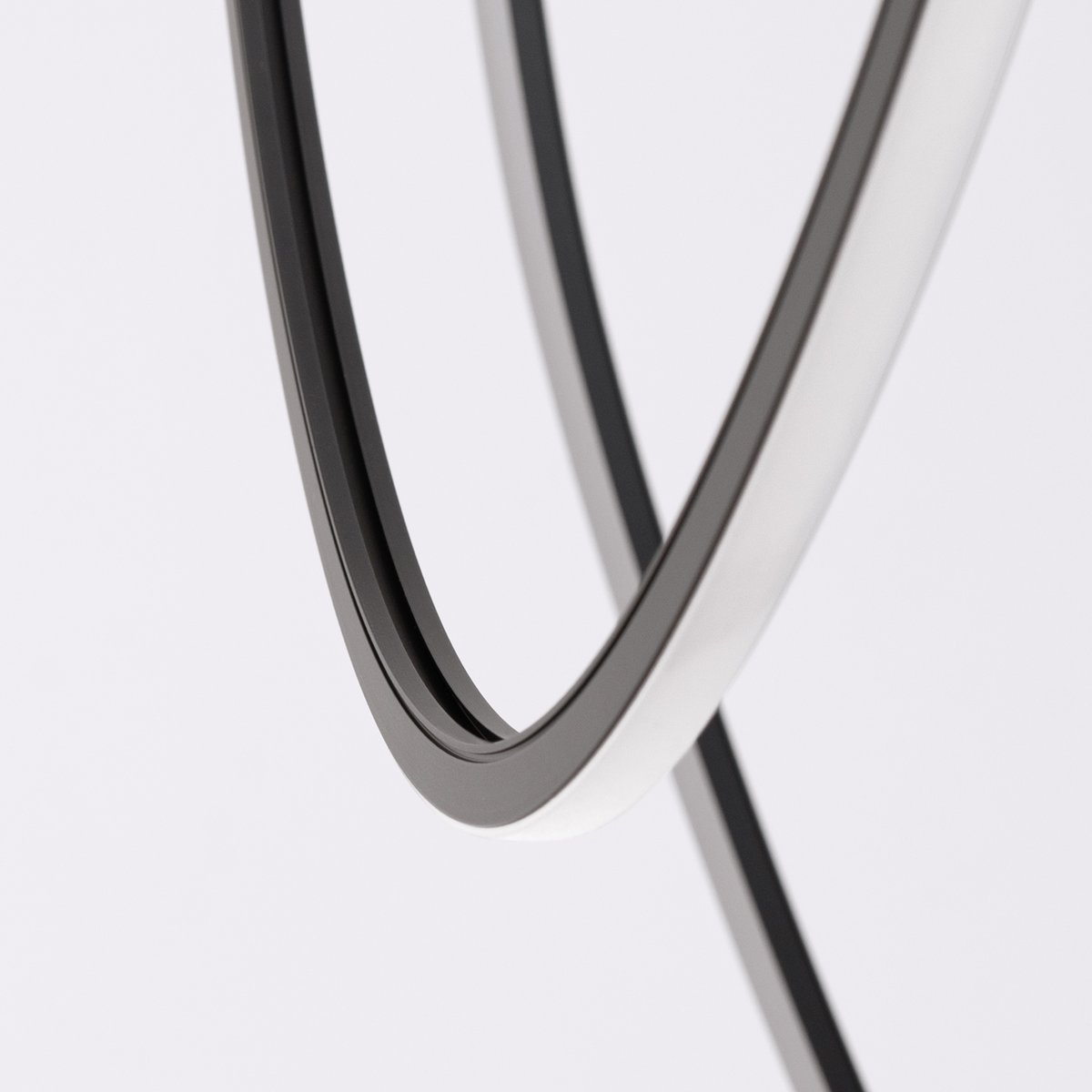 Lustre Aluminium Noir LED 3 Alvar noir, EDEN