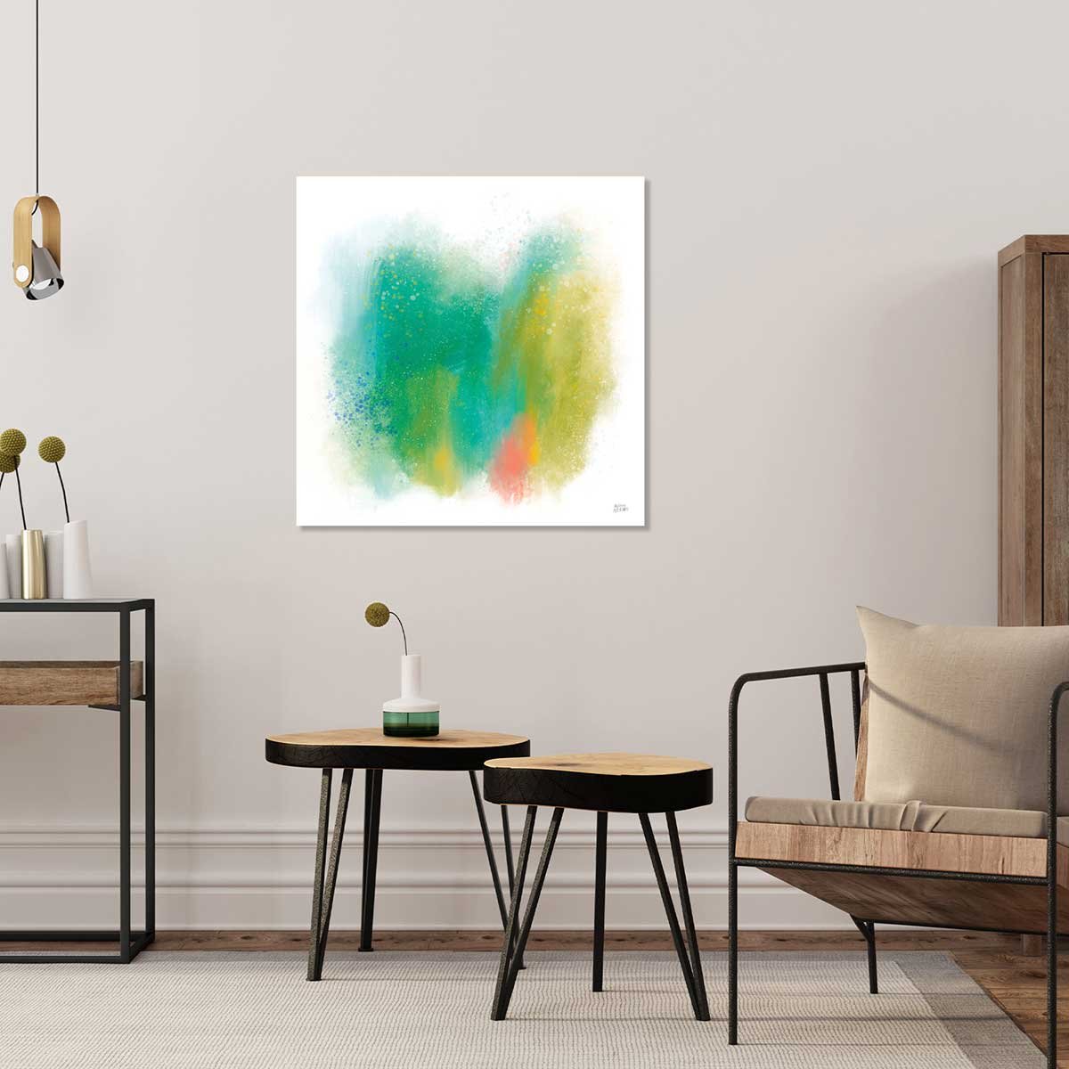 Tableau happy green tableau alu dibond, HEXOA