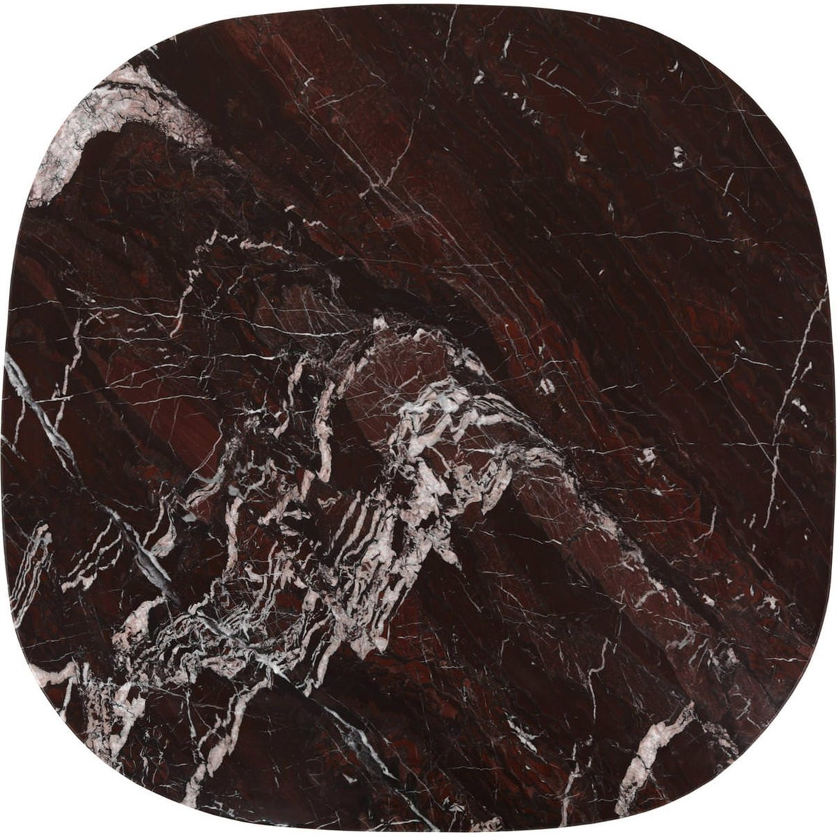 Table basse en marbre collection ORCHID bordeaux marbré, RECOLLECTION