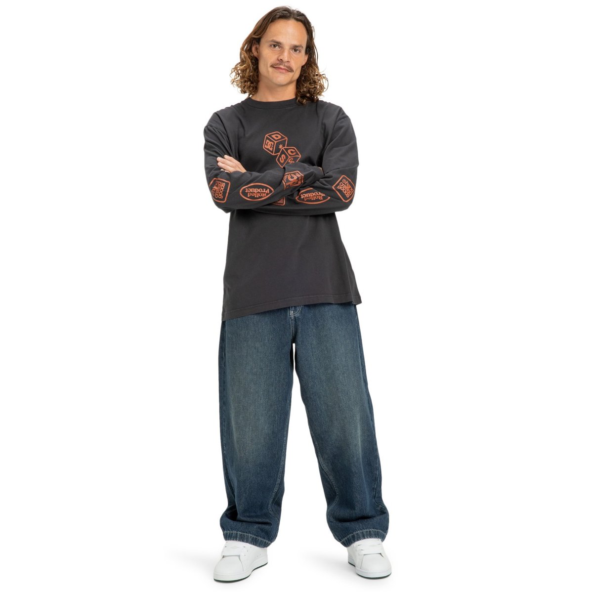 T-shirt manches longues HI ROLLING HLS. noir black, DC SHOES