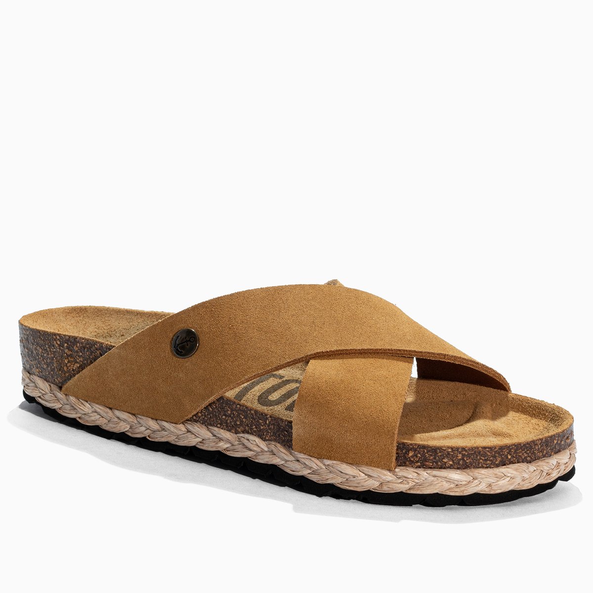 Sandales en cuir suédé BURGOS camel, BAYTON